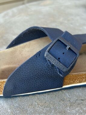 Birken Stock Men Blue Thong Sandals (READ DESCRIPTION)